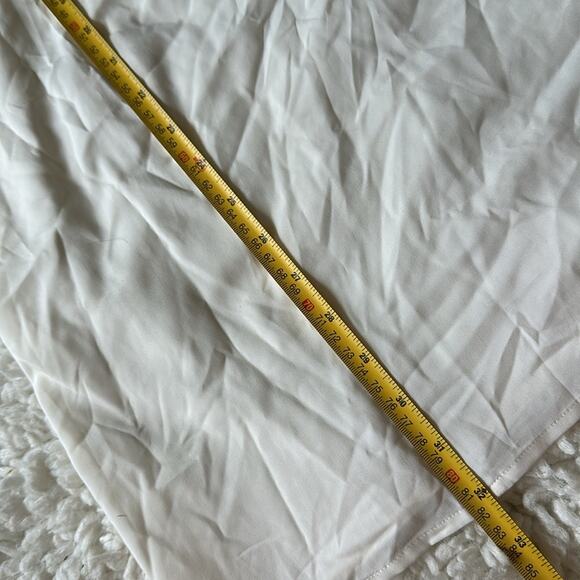 Club Monaco White Slip Dress Black White Sheer Overlay Deep VNeck Flowy NWT ST7 - Picture 8 of 12